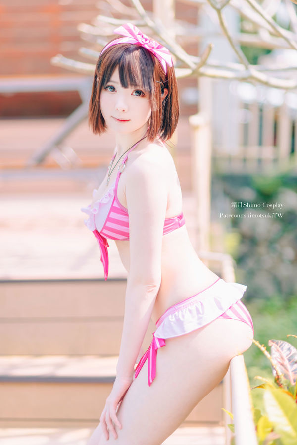 [COS Welfare] Weibo Girl Paper Cream Moon Shimo - Traje de baño Kato Megumi