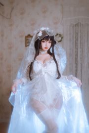 [福利COS] 白嫩美少女鬼畜瑶 - 婚纱